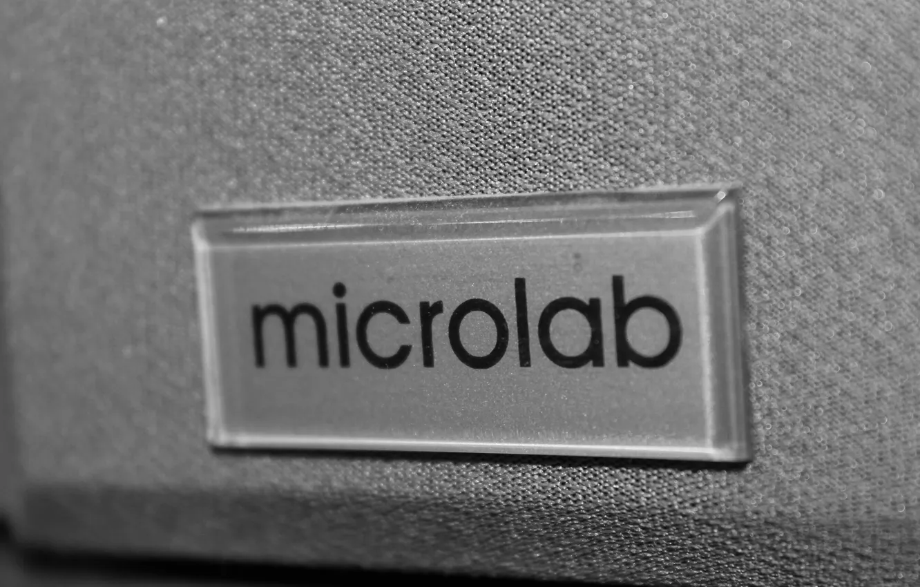 Photo wallpaper acoustics, brand, microlab