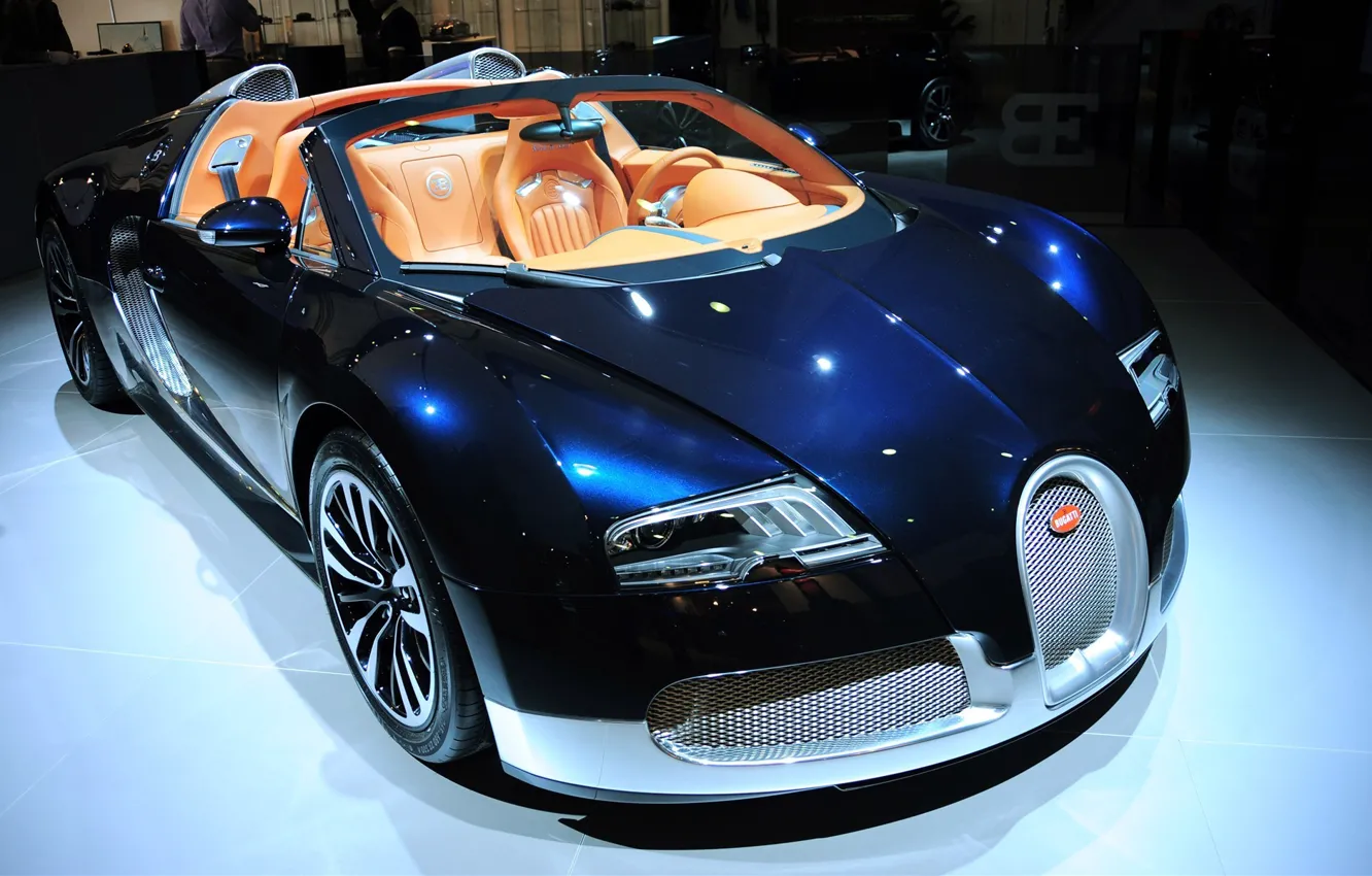 Photo wallpaper color, Bugatti, veyron, salon, grand sports