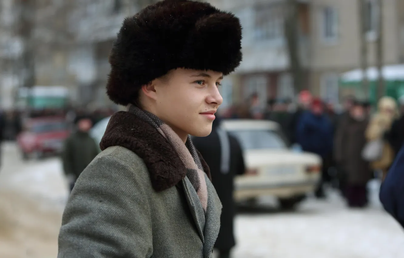 Photo wallpaper coat, Boy's word.Blood on the pavement, Leon Kemstach