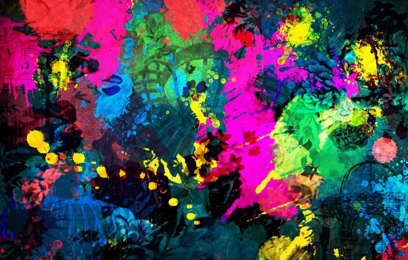 Photo wallpaper paint, picture, spot, Pop-art