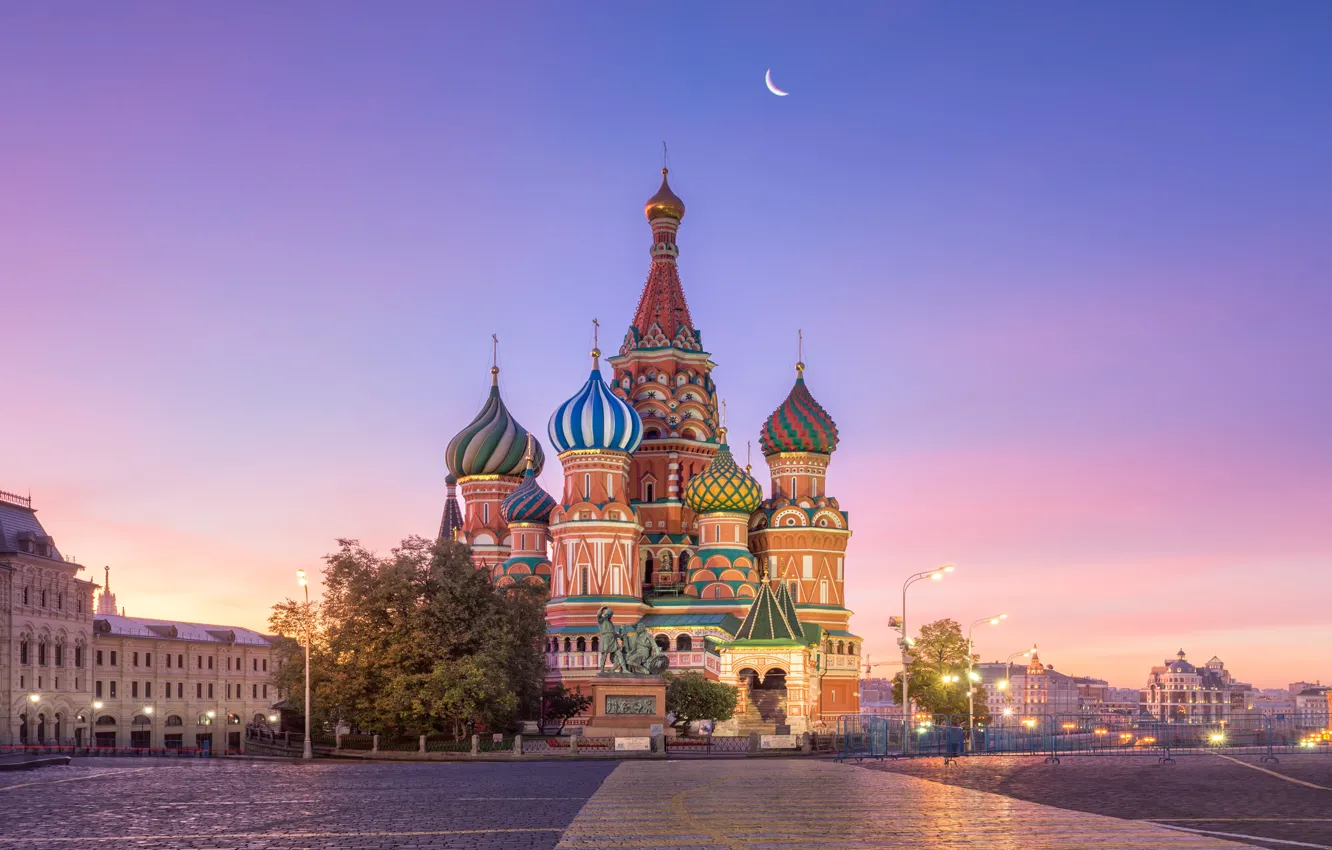 Photo wallpaper the city, Moscow, St. Basil's Cathedral