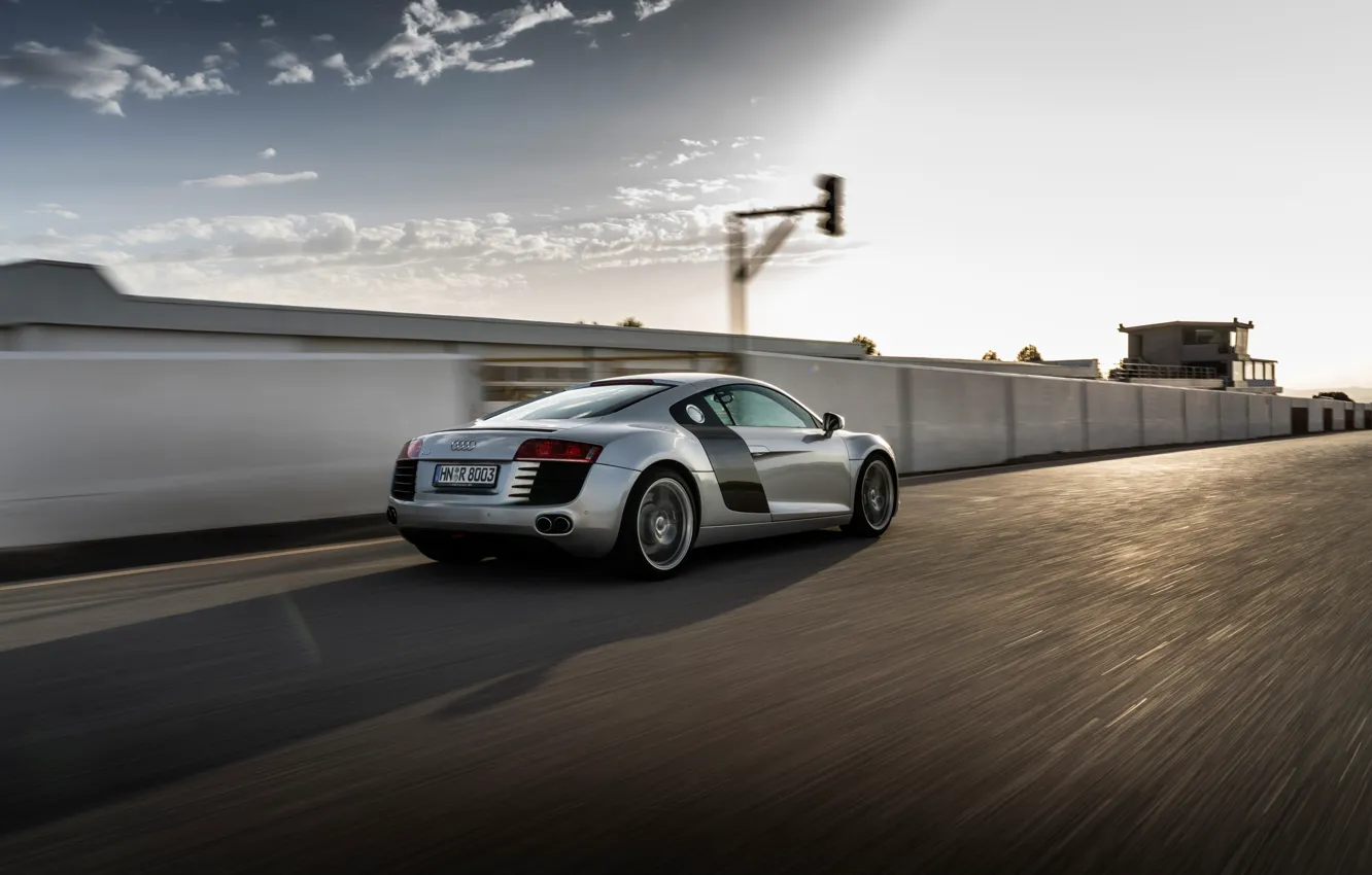 Photo wallpaper Audi, Audi R8, supercar, Quattro, legend, R8