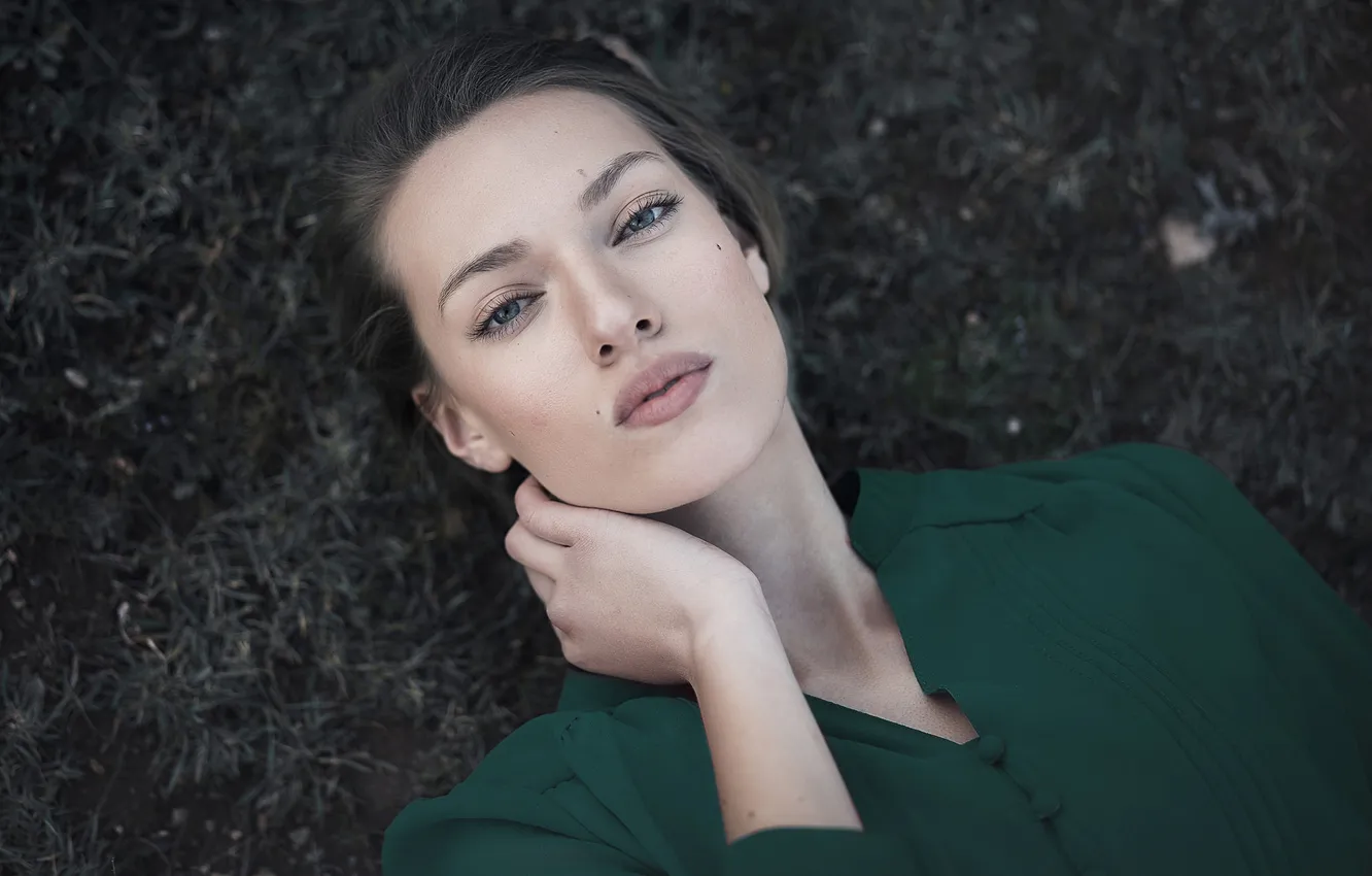 Photo wallpaper look, face, background, hair, beauty, Juliet