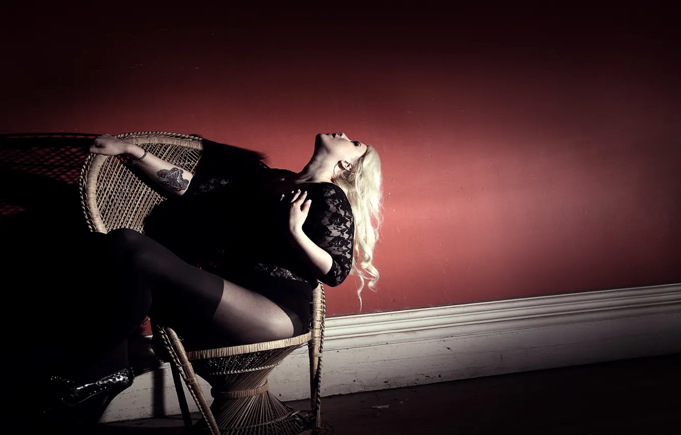 Photo wallpaper sexy, model, blond