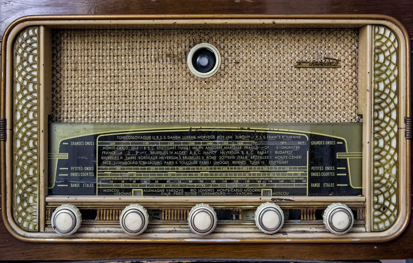 Photo wallpaper radio, tube, jamnik