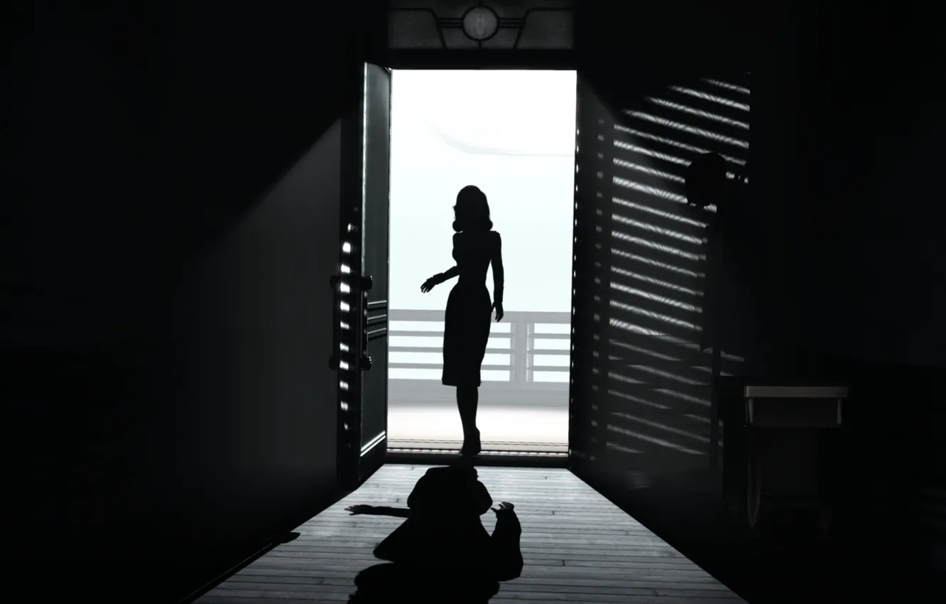 Photo wallpaper girl, Noir, bioshock, black, Elizabeth, BioShock Infinite, Elizabeth, Burial at Sea