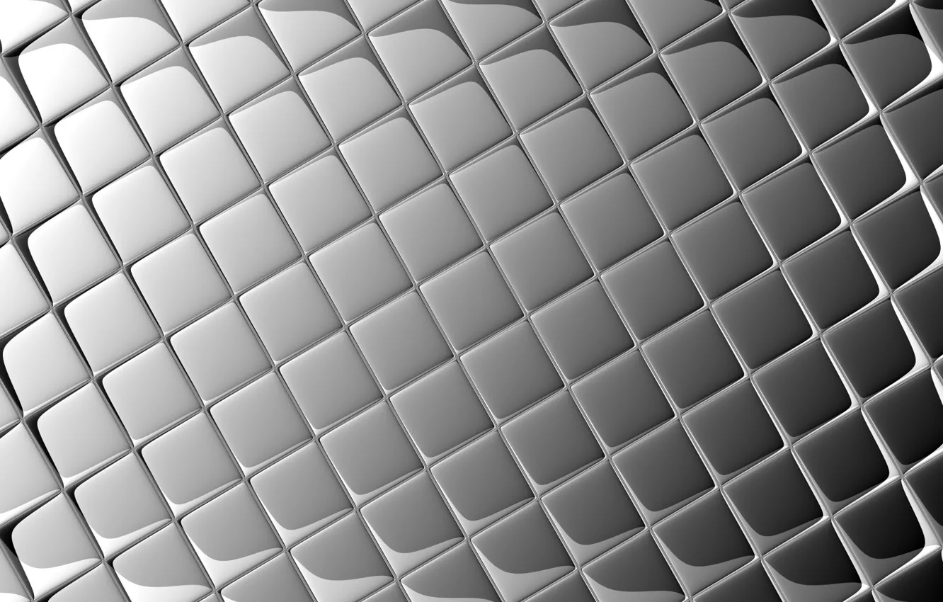 Photo wallpaper glare, grey, squares
