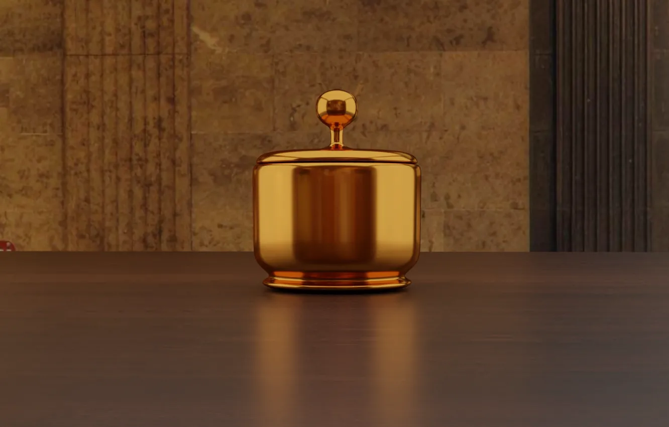 Photo wallpaper vase, render, AlexStormND