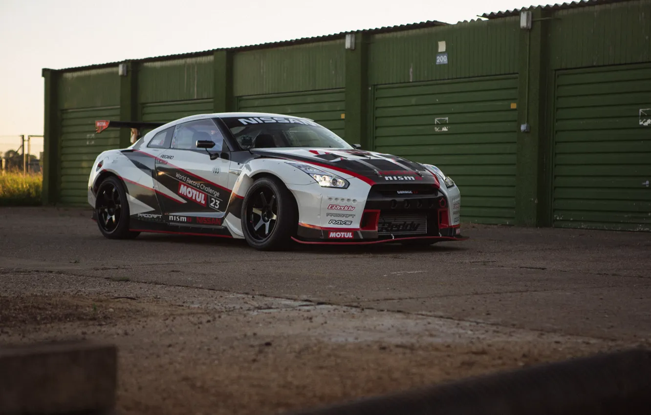 Photo wallpaper Nissan, GT-R, Nismo, academy, 2016, prodrift
