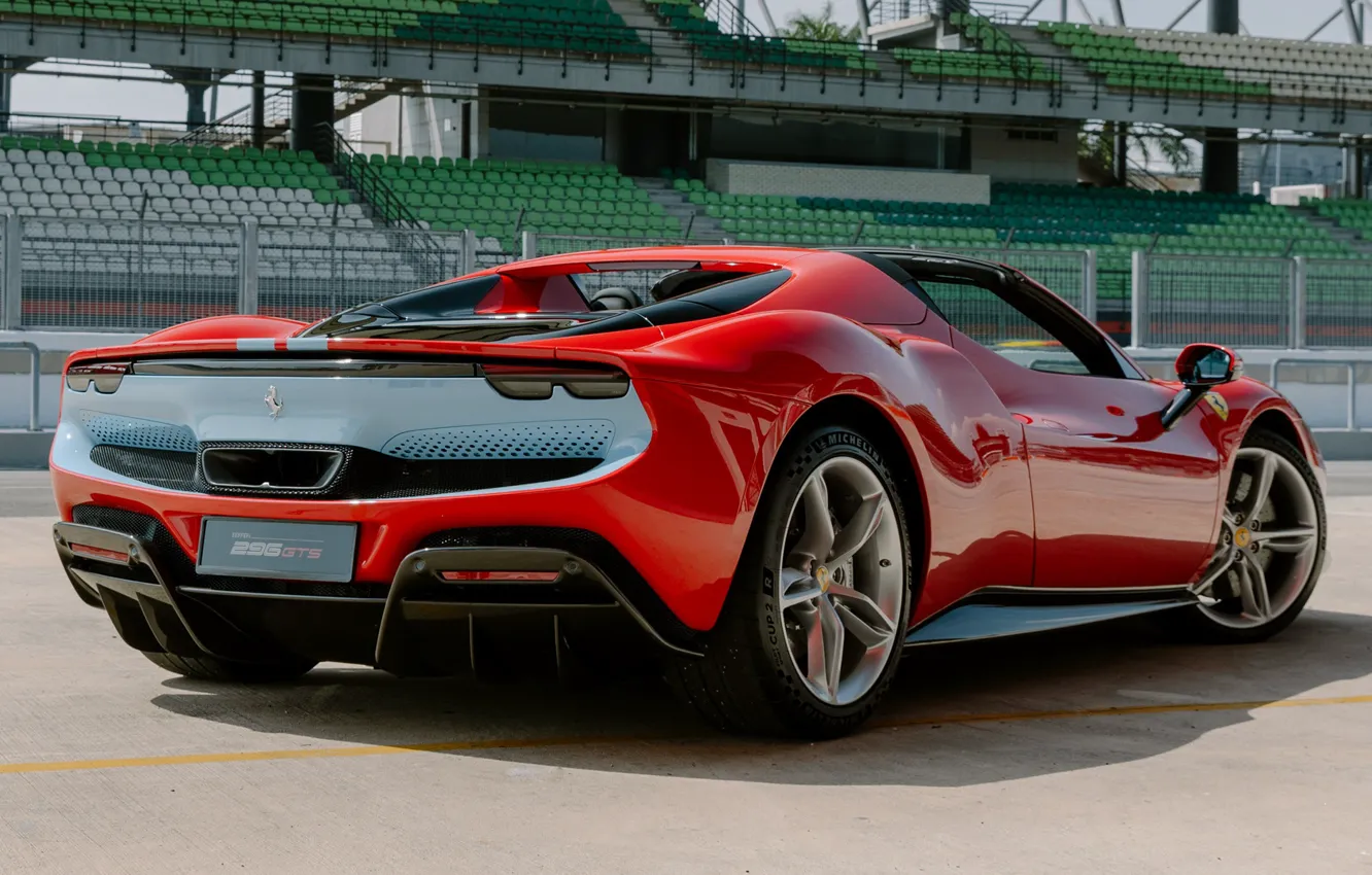 Photo wallpaper exterior, 2022, Trim Fiorano, Ferrari 296 GTS