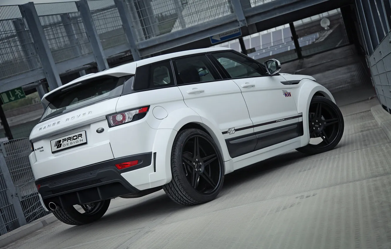 Photo wallpaper car, white, Land Rover, Range Rover, tuning, Evoque, Prior-Design, PD650