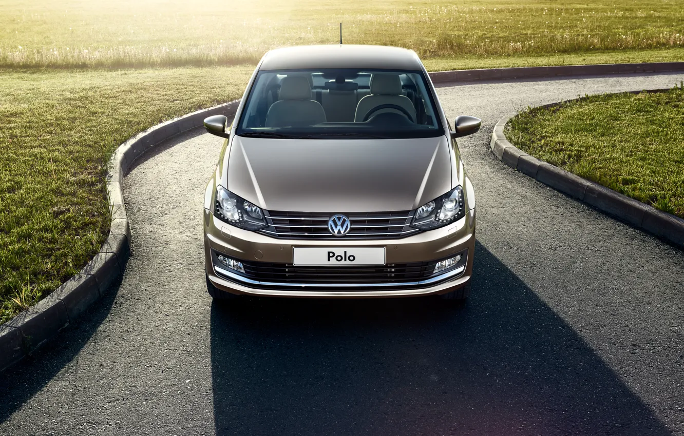 Photo wallpaper Volkswagen, sedan, Volkswagen, Sedan, Polo, Polo, 2015, Type 6R