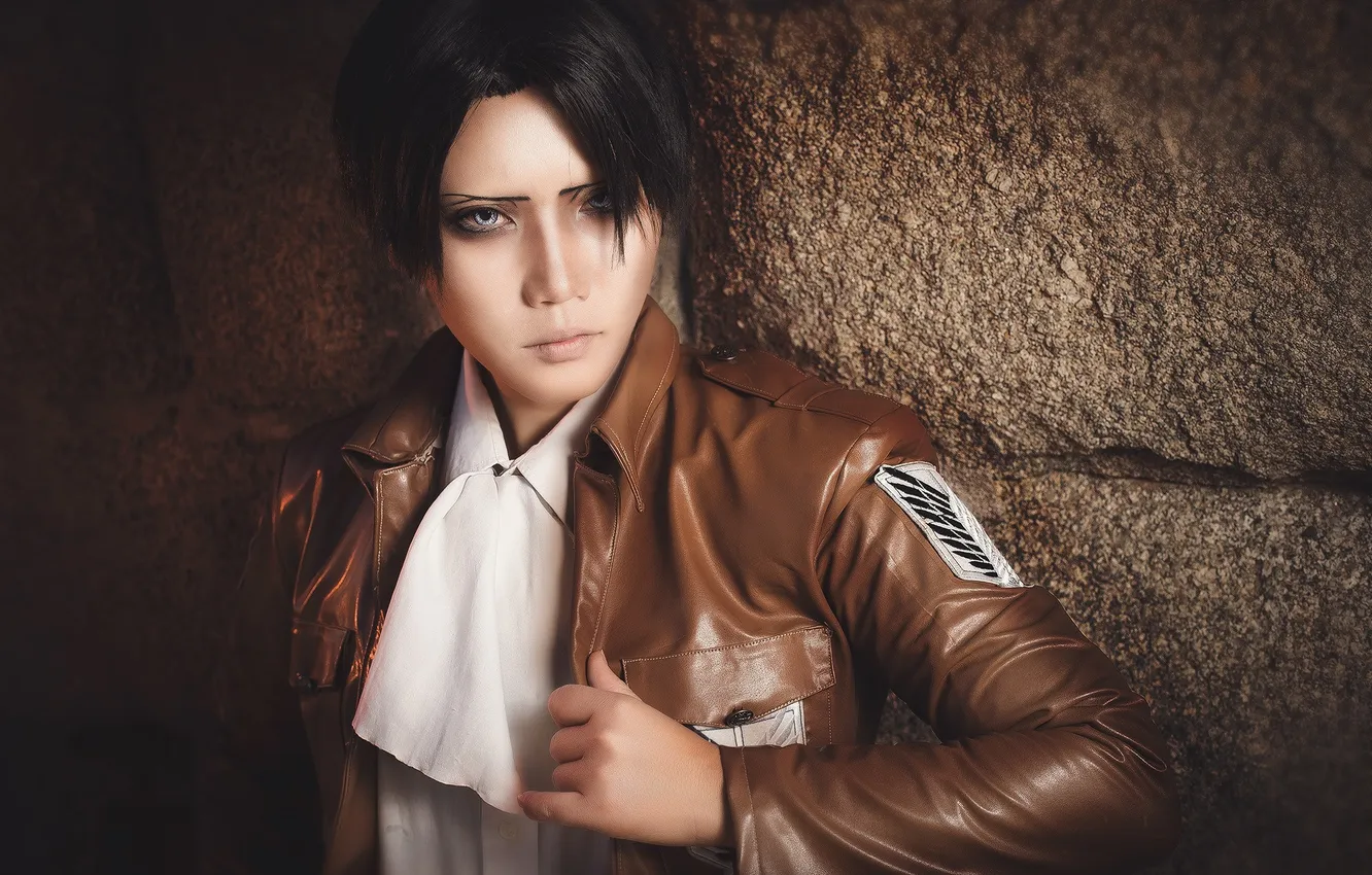 Photo wallpaper anime, cosplay, Attack Of The Titans, Levi Ackerman, Levi