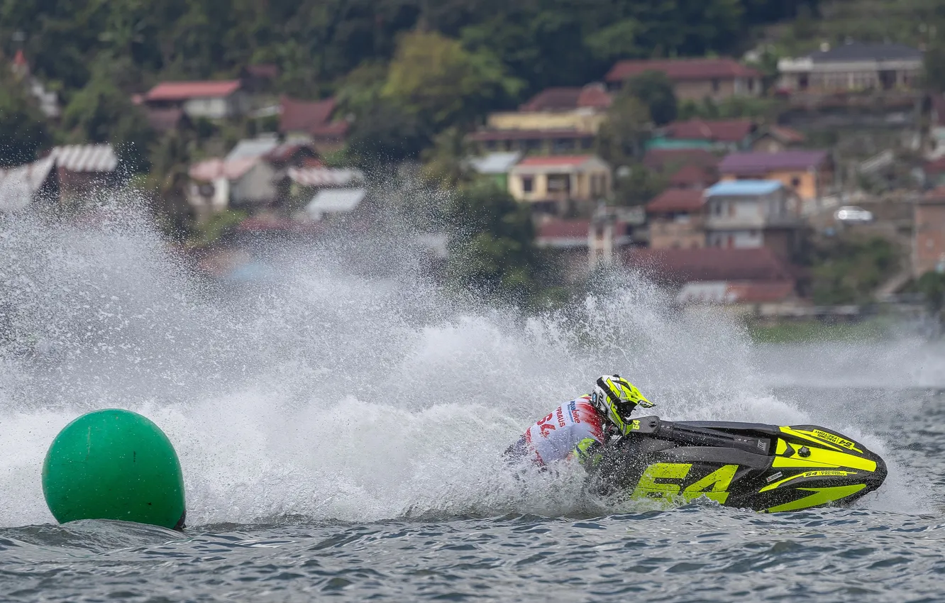Photo wallpaper race, boat, speed