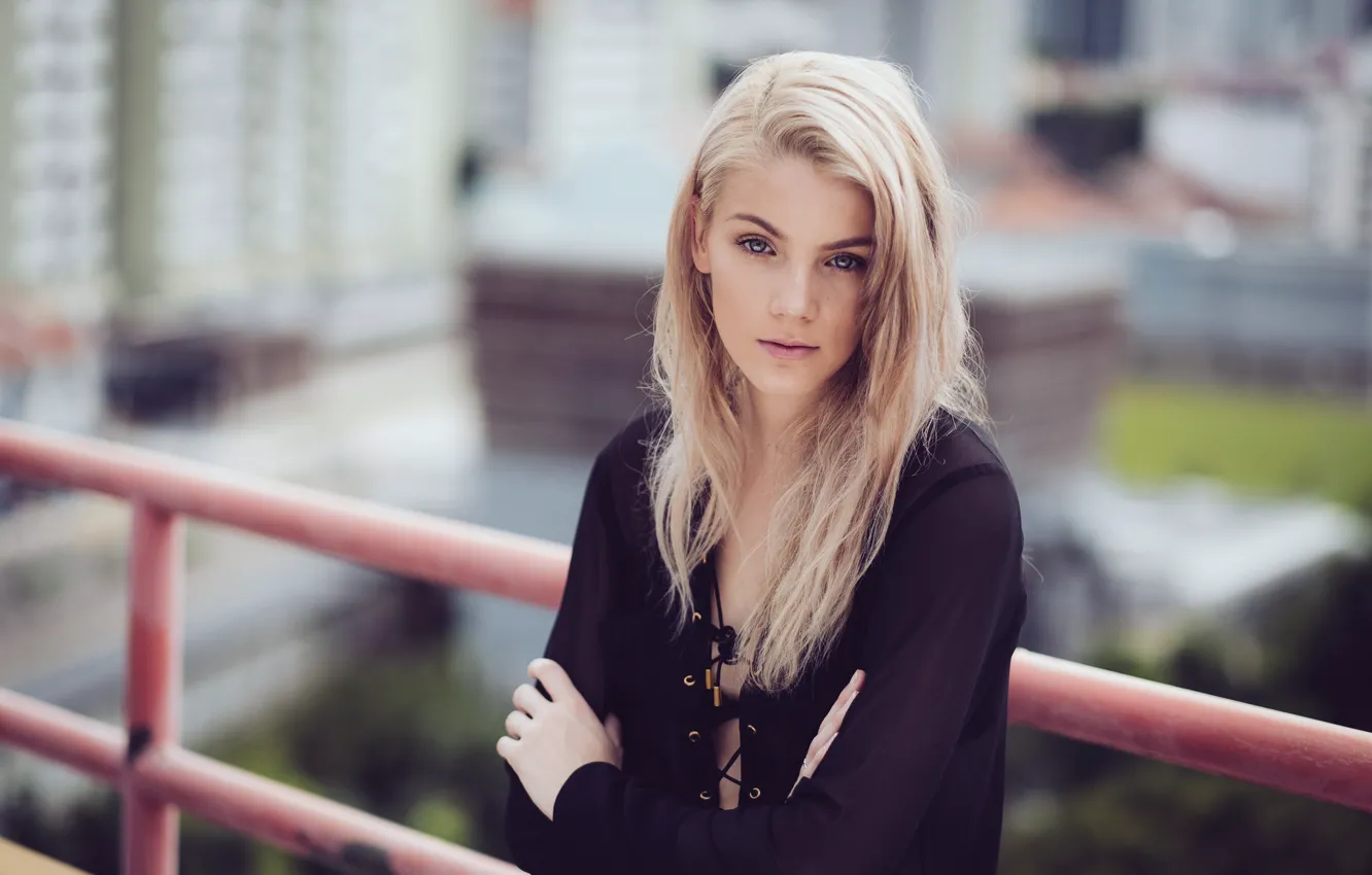 Photo wallpaper summer, look, face, model, hair, beauty