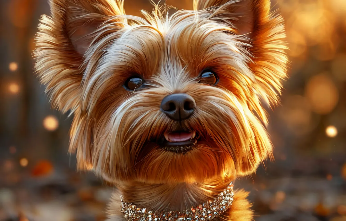 Photo wallpaper dog, York, The Yoshkiri Terrier