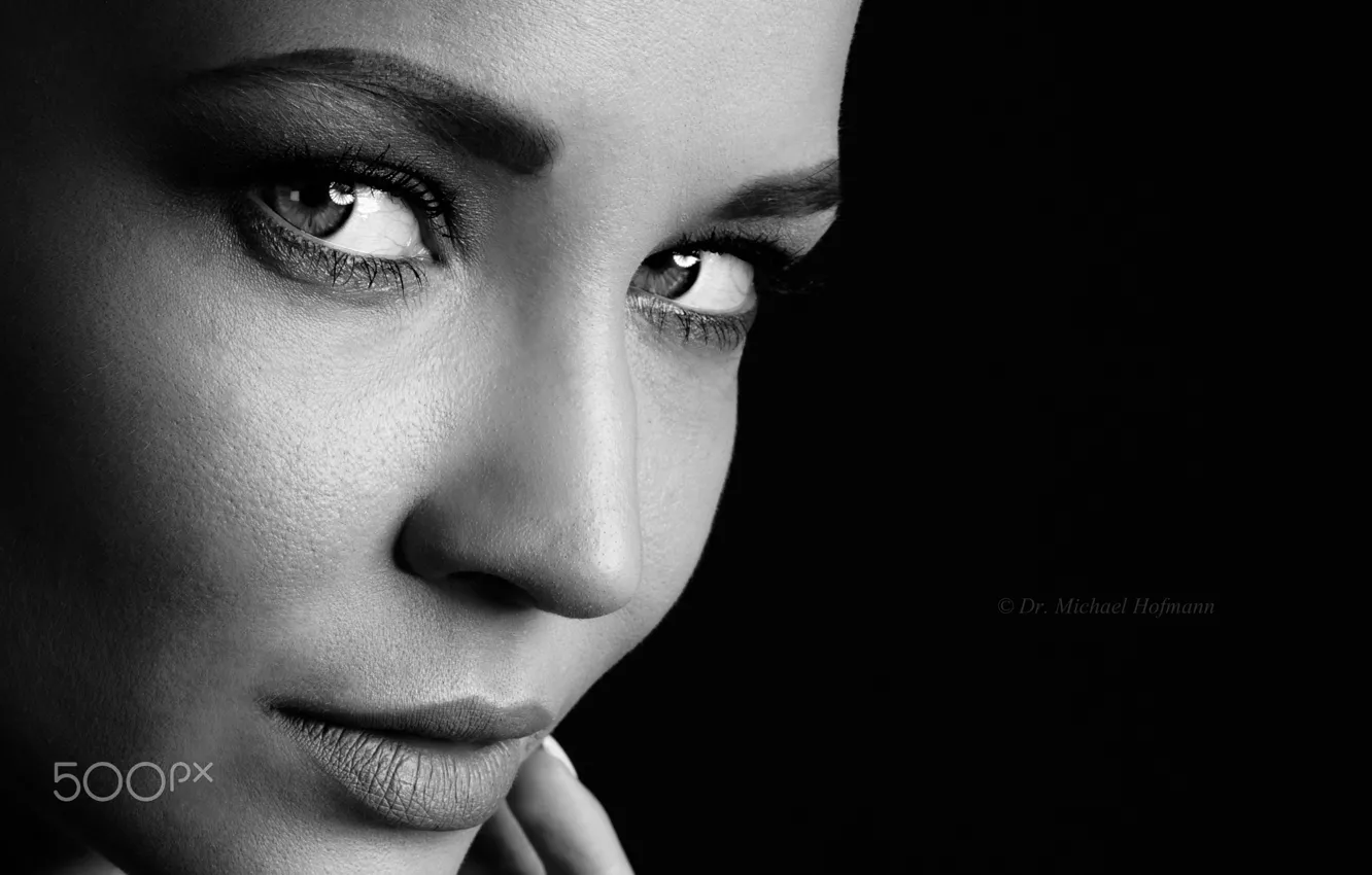 Photo wallpaper eyes, girl, portrait, Angelina Petrova