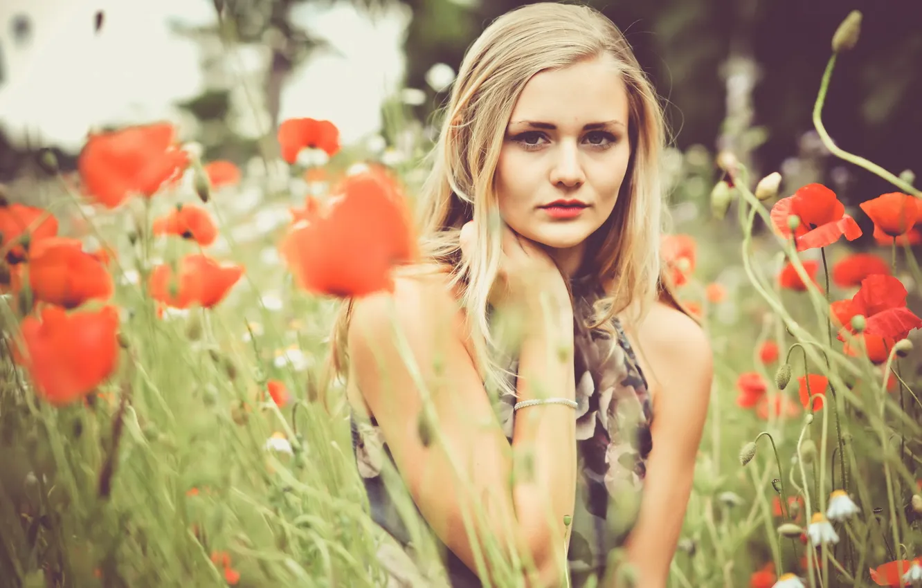 Photo wallpaper summer, girl, nature, Filou de Lorijn