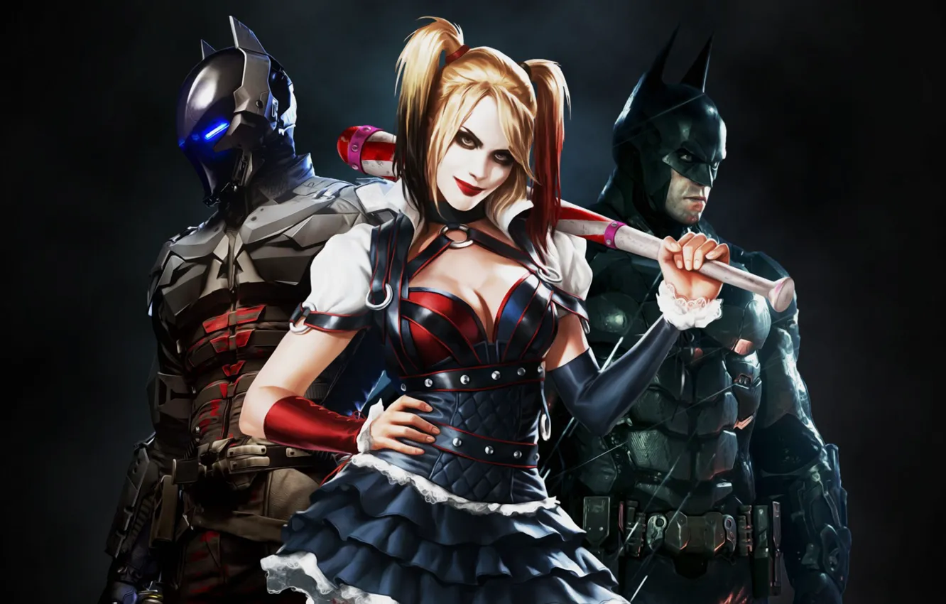 Photo wallpaper The game, Blonde, Batman, Costume, Hero, Superhero, Hero, Batman