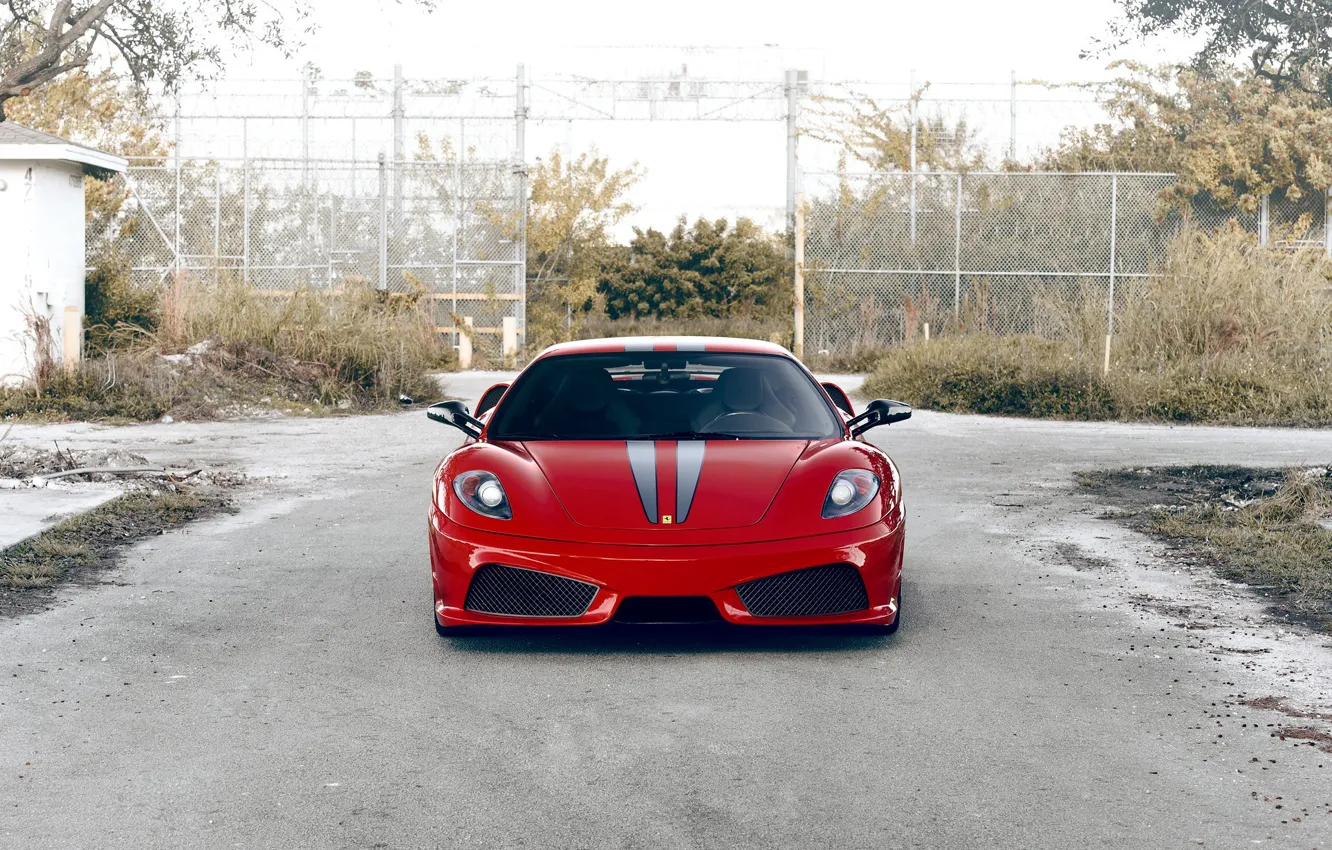 Photo wallpaper Ferrari, Red, 430 Scuderia