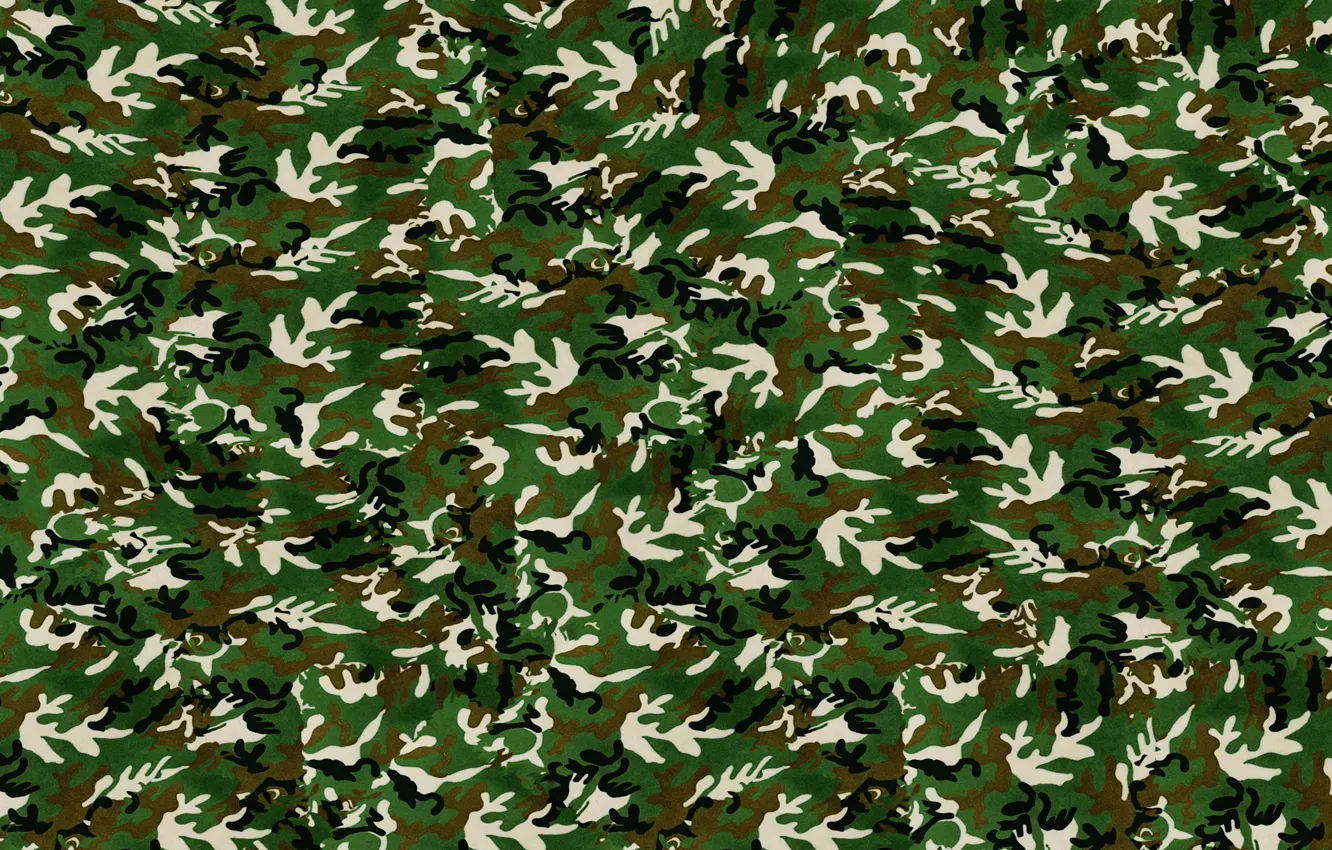 Photo wallpaper Wallpaper, texture, army, camouflage, military
