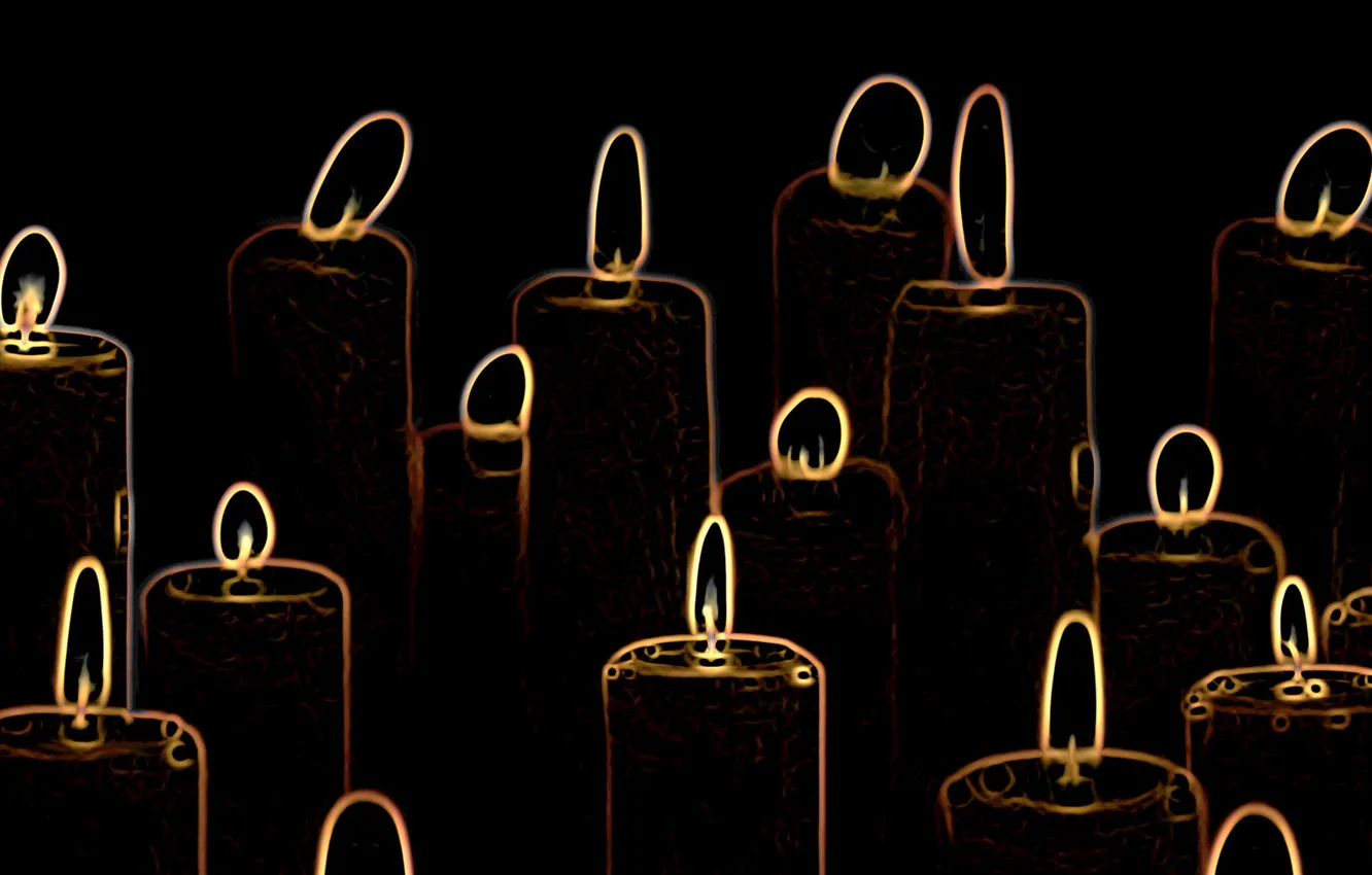 Photo wallpaper background, color, candles