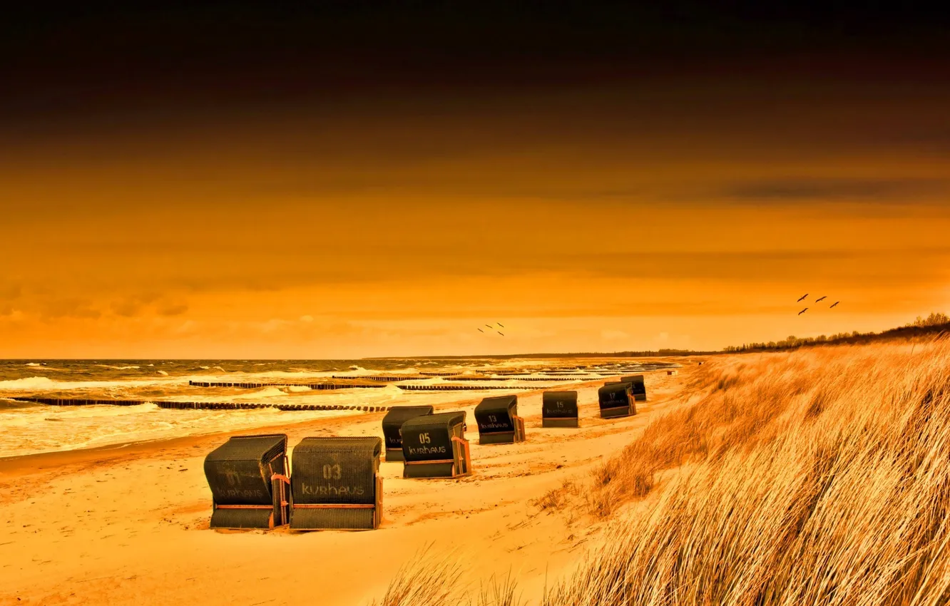 Photo wallpaper sea, beach, landscape