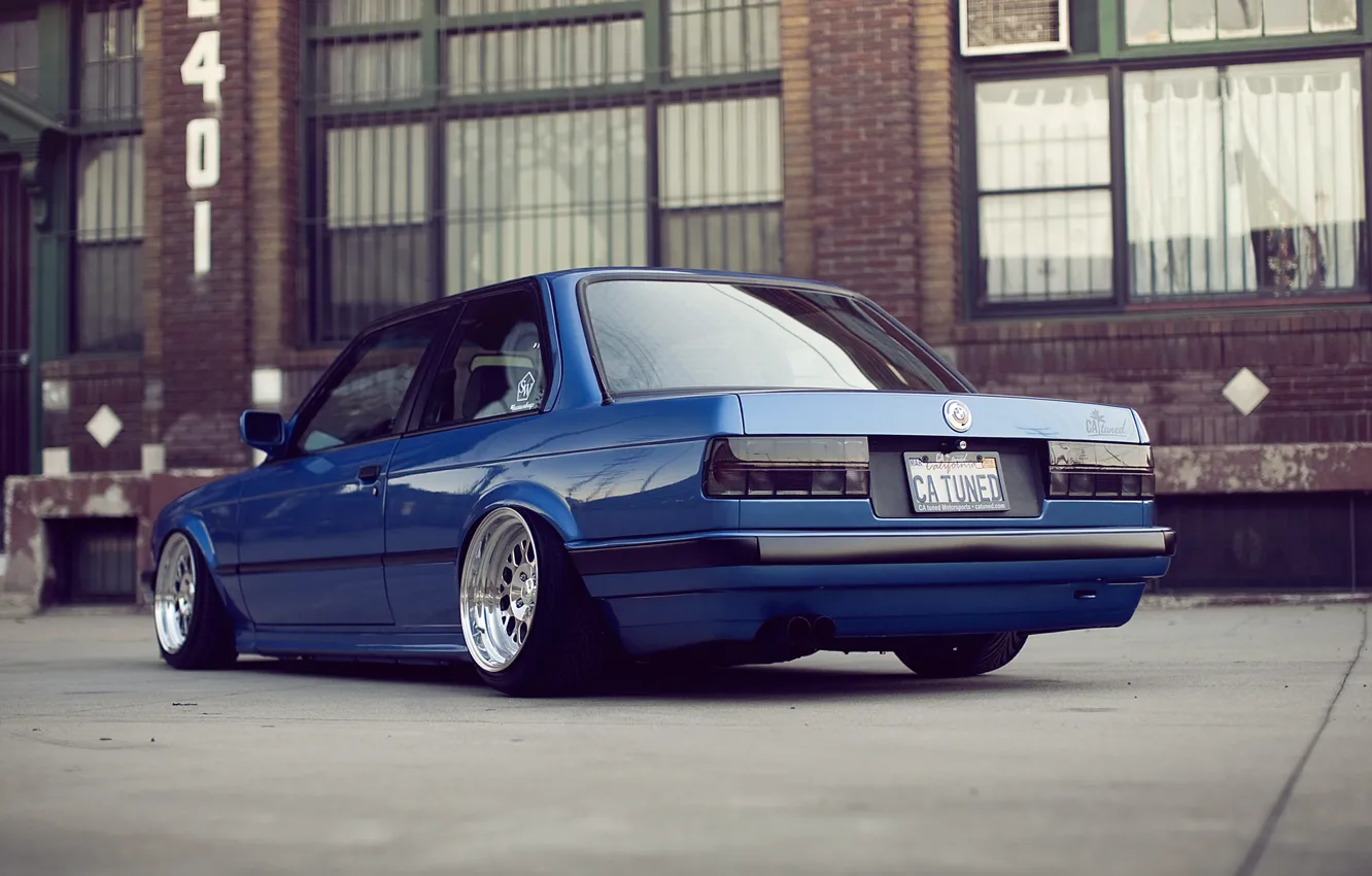 Photo wallpaper BMW, E30, Clean, Stance, Low, BellyScrapers