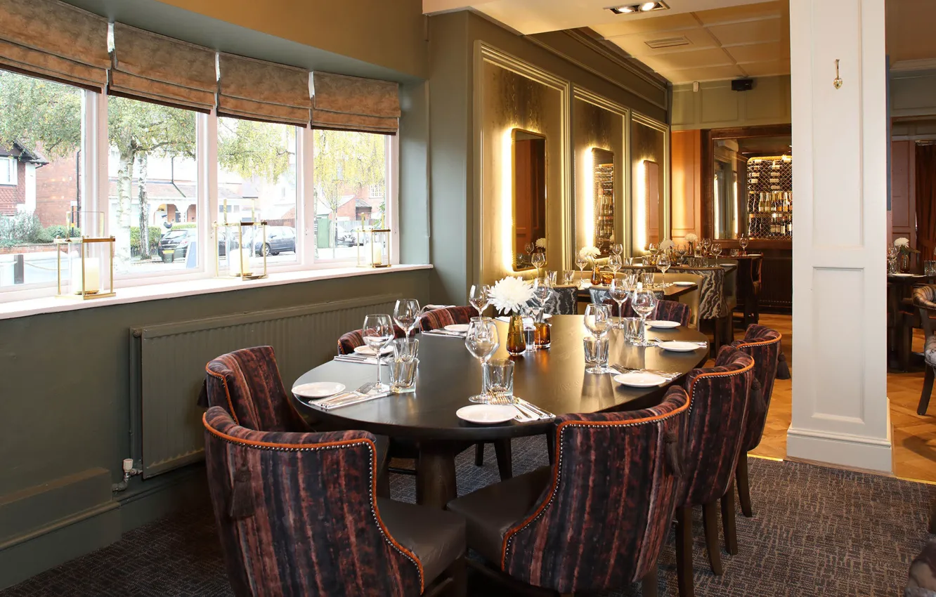 Photo wallpaper design, style, London, interior, bar, restaurant, Great Britain, pub