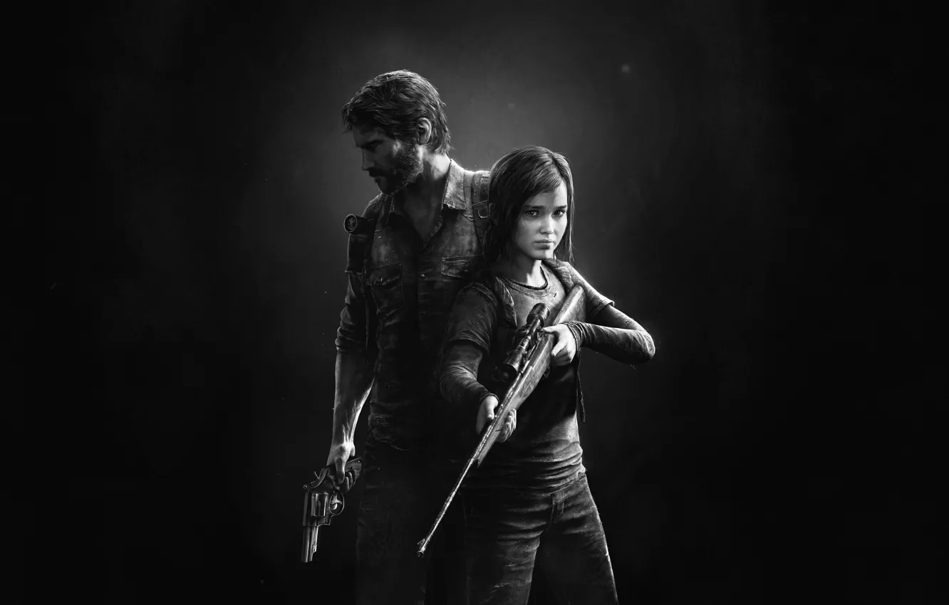 Photo wallpaper Ellie, Game, The Last of Us, Joel, Naughty Dog, Joel, Ellie, Sony Computer Entertainment
