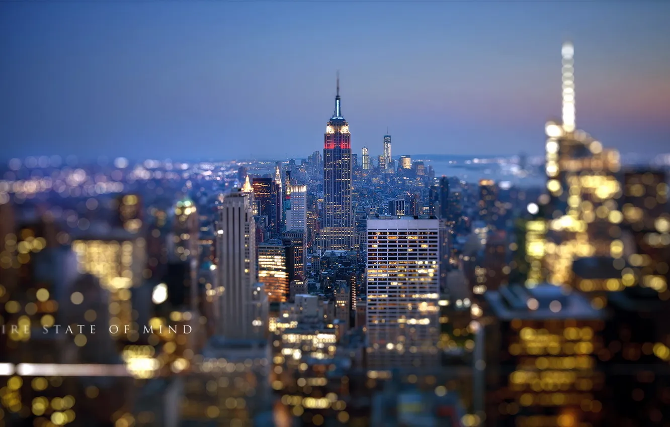 Photo wallpaper night, the city, home