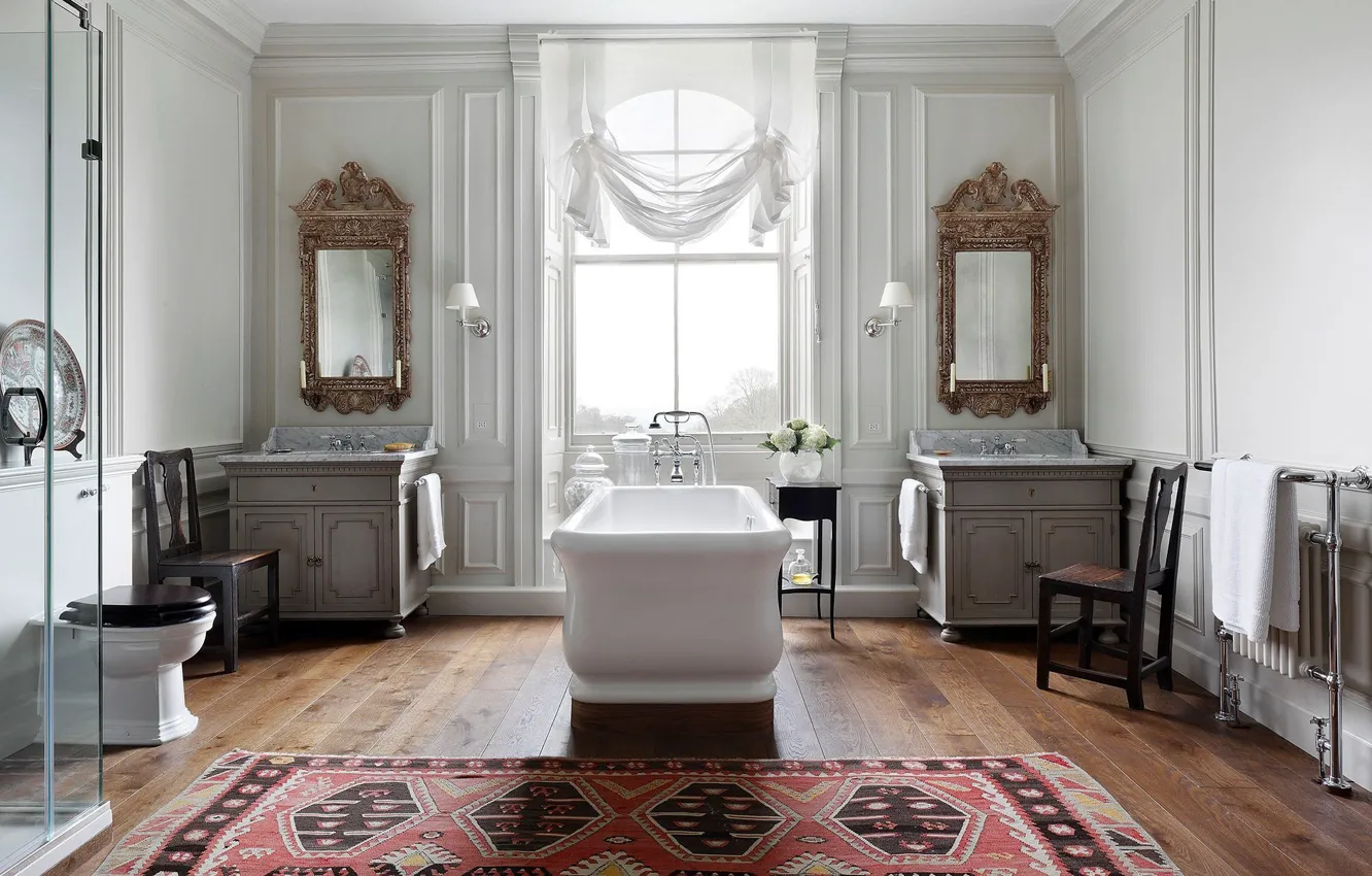 Photo wallpaper room, interior, bathroom, luxury bathroom