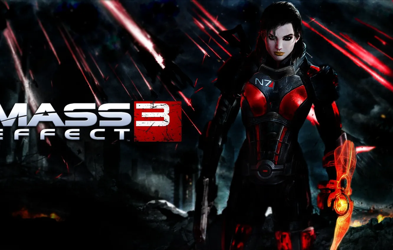 Photo wallpaper armor, mass effect, Femseven