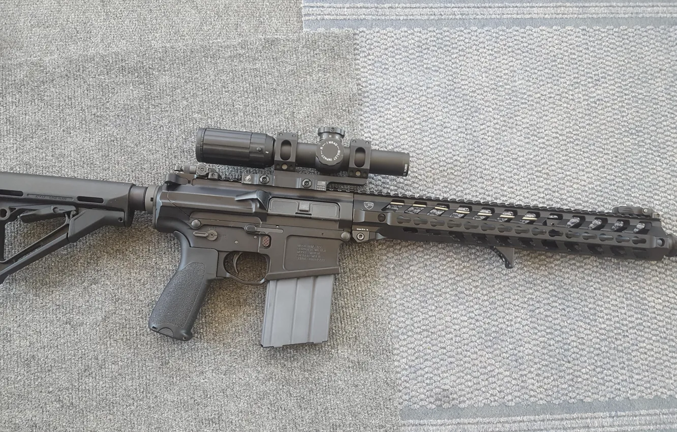 Photo wallpaper weapons, rifle, carabiner, assault