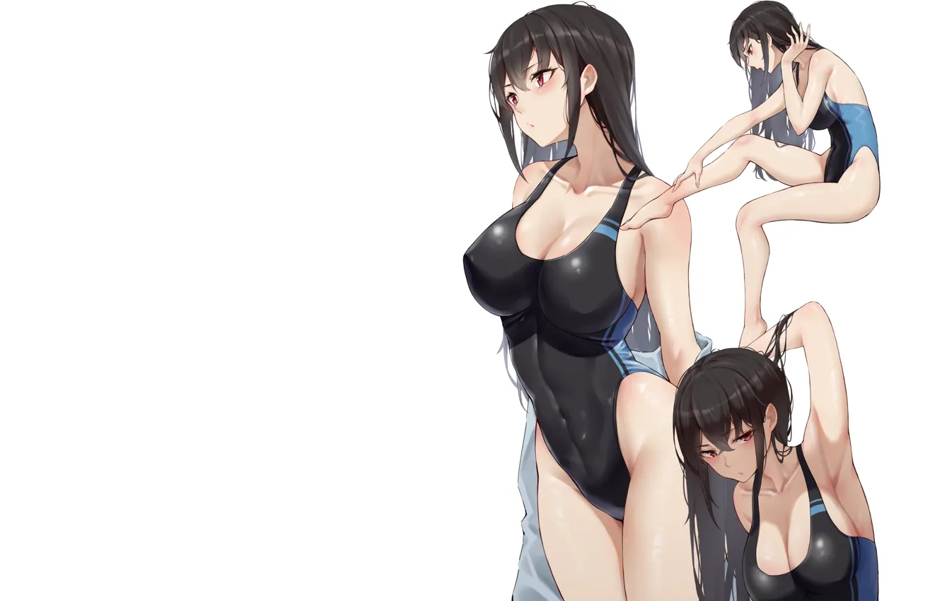 Photo wallpaper kawaii, girl, hot, sexy, boobs, anime, pretty, swimsuit