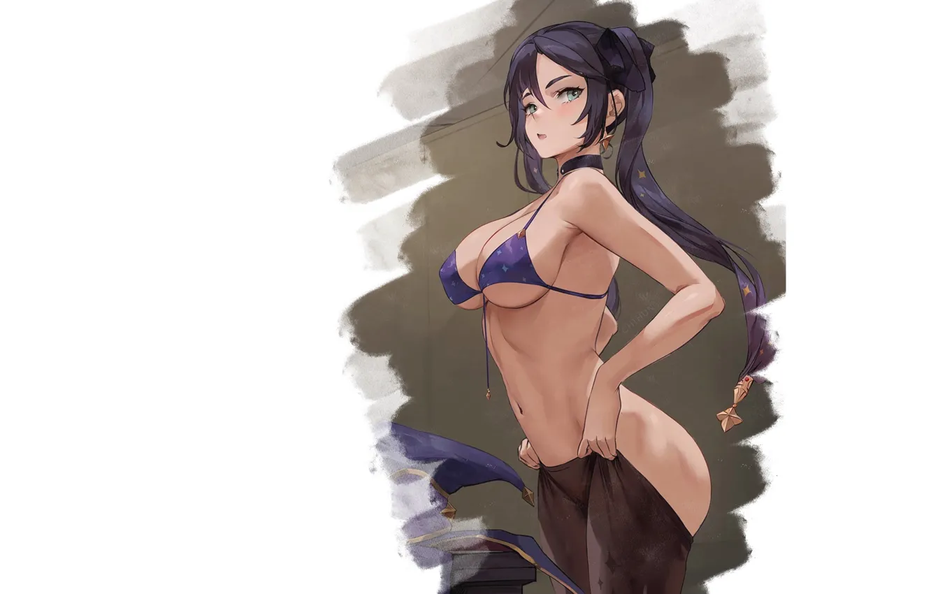 Photo wallpaper anime, boobs, girl, hot, babe, bikini, pretty, oppai