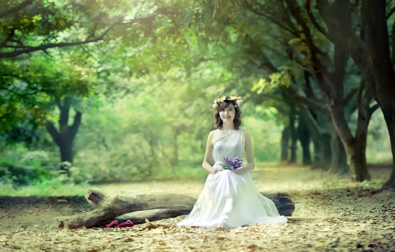 Photo wallpaper summer, girl, background