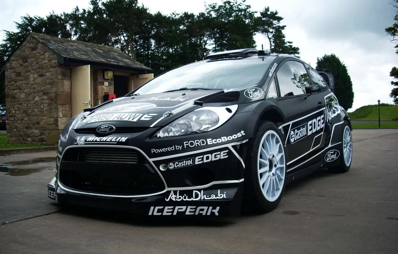 Photo wallpaper Ford, Black, WRC, Fiesta, Black Editiod