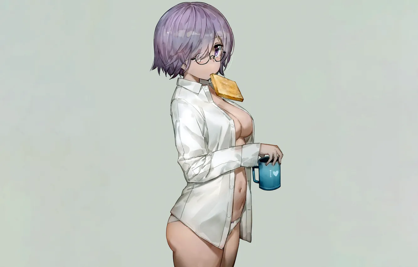 Photo wallpaper girl, sexy, lingerie, cleavage, panties, boobs, anime, beautiful