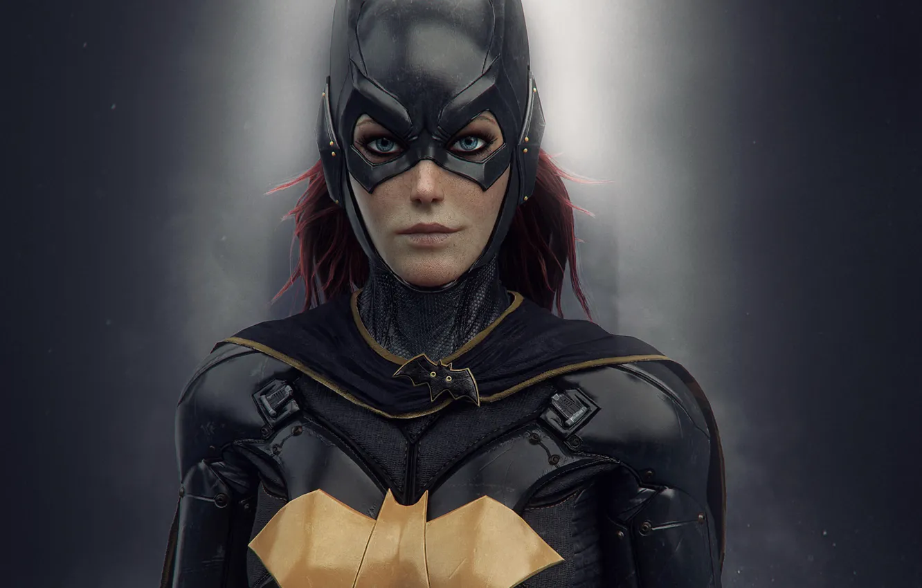 Photo wallpaper girl, mask, costume, girl, armor, suit, DC Comics, Batgirl