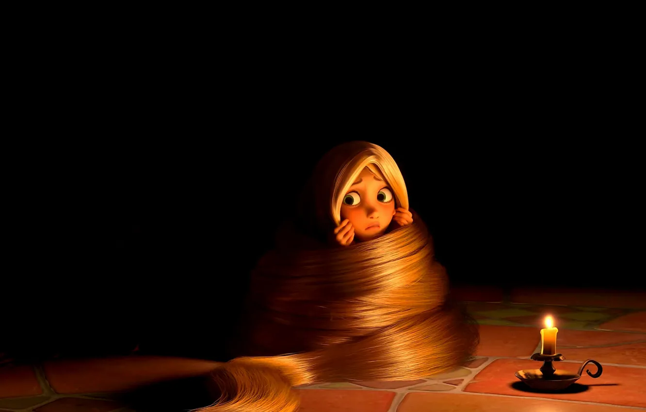 Photo wallpaper darkness, Rapunzel, Rapunzel: a Tangled tale