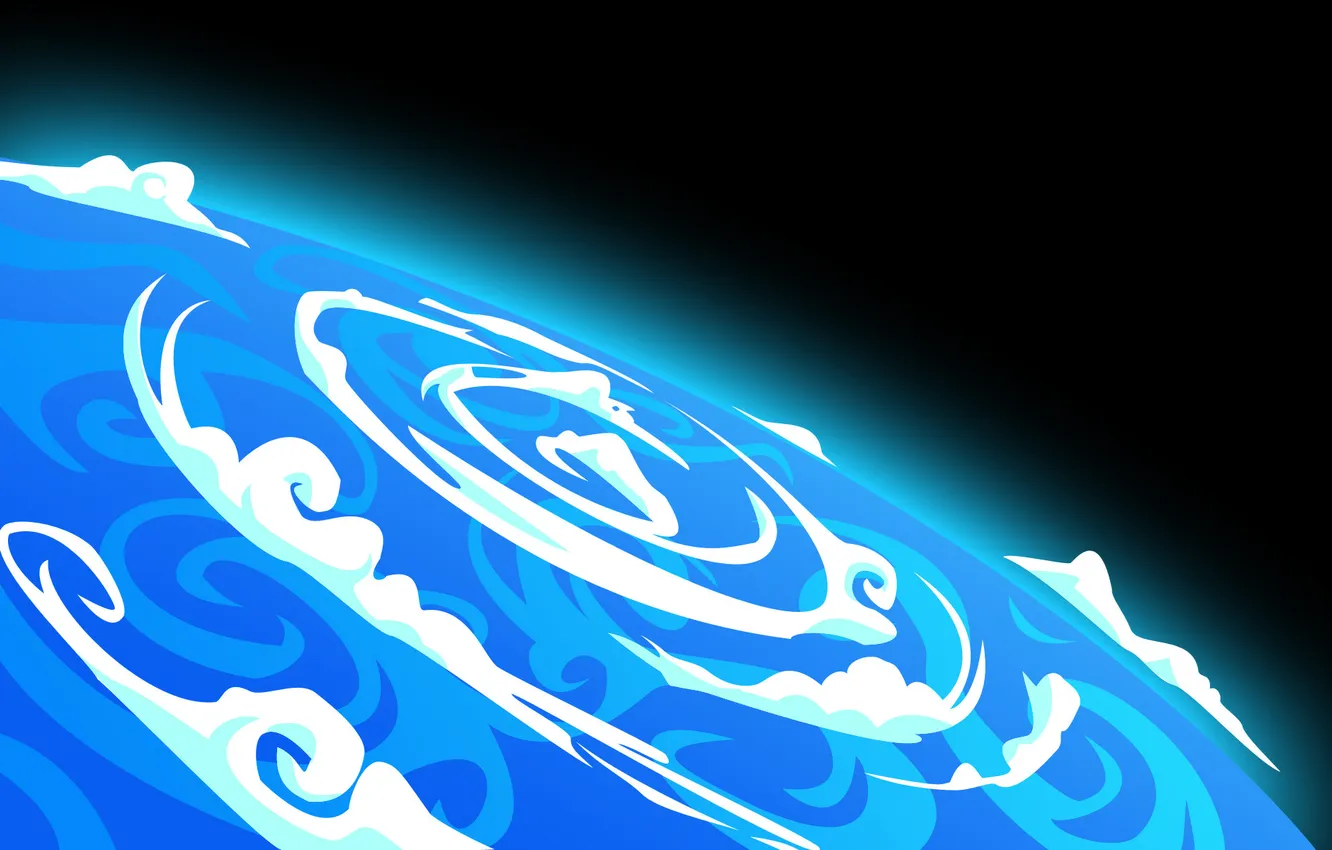 Photo wallpaper earth, figure, planet, cyclone