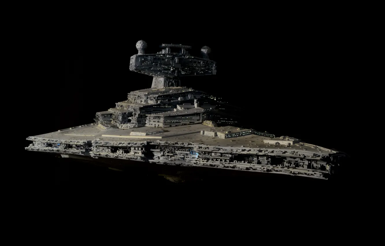 Photo wallpaper Star Wars, design, Star Destroyer, battlecruiser