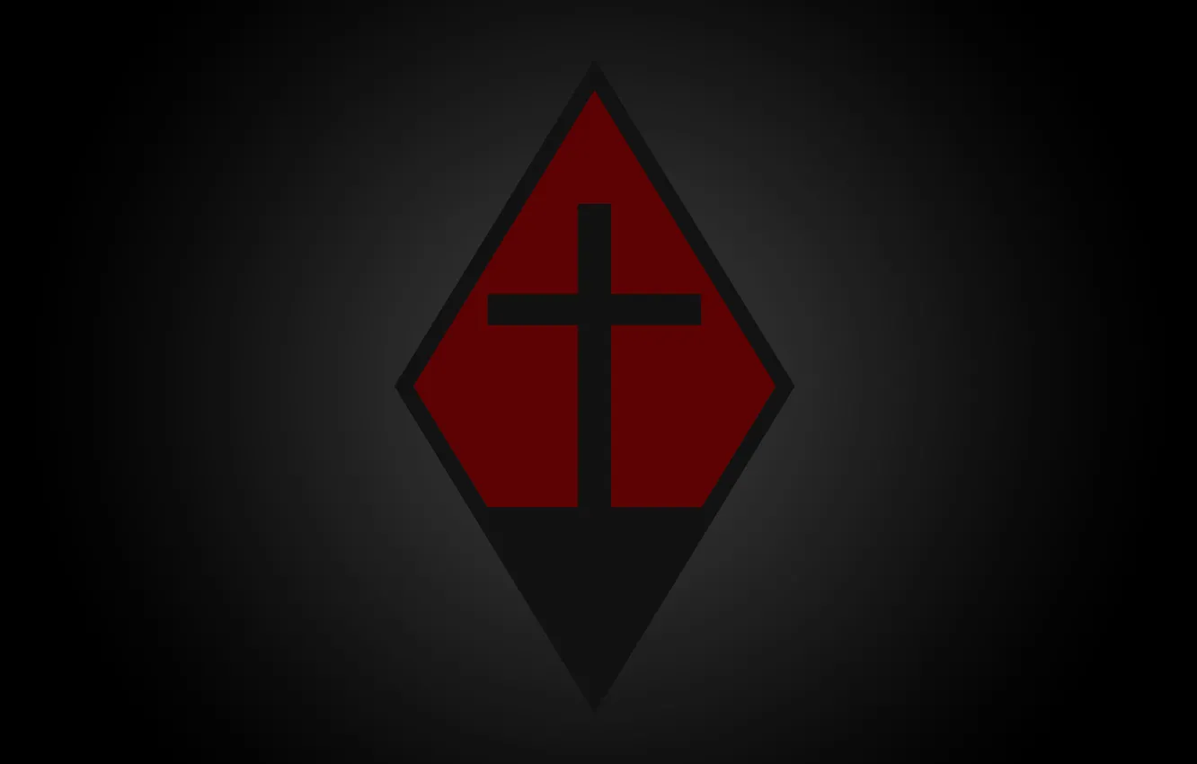 Photo wallpaper Red, Cross, Emblem, Rhombus