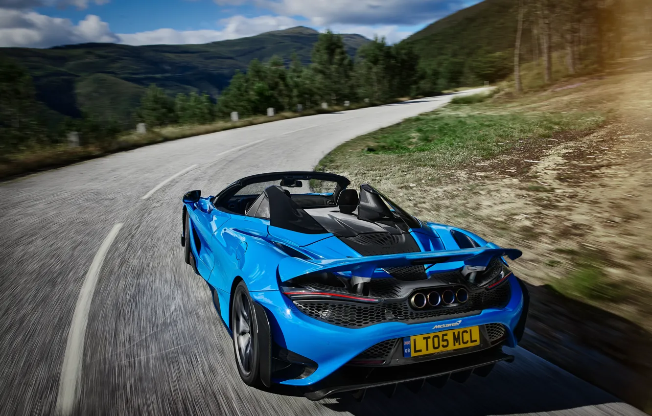 Photo wallpaper McLaren, rear view, 765LT, McLaren 765LT Spider