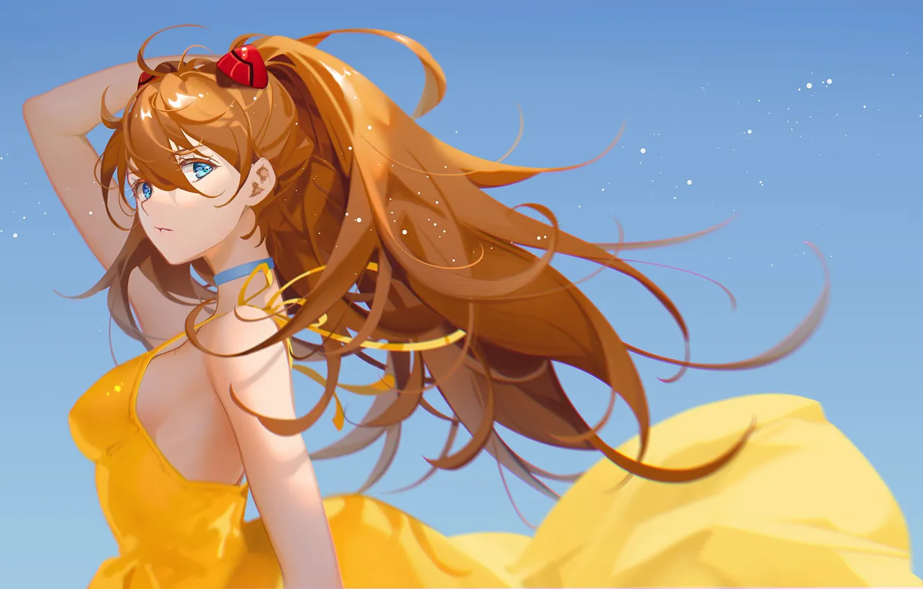 Photo wallpaper Neon Genesis Evangelion, by Tidsean, Asuka Langley Souryuu