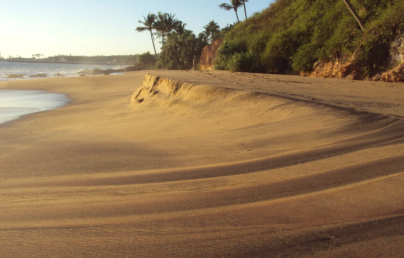 Photo wallpaper beach, India, The Indian ocean, Molur, Kavalam