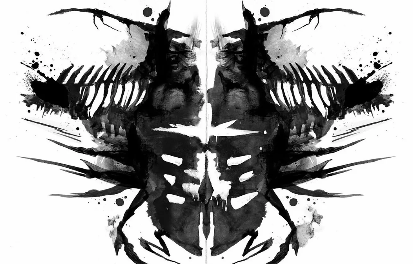 Photo wallpaper dead space, art, Rorschach Test