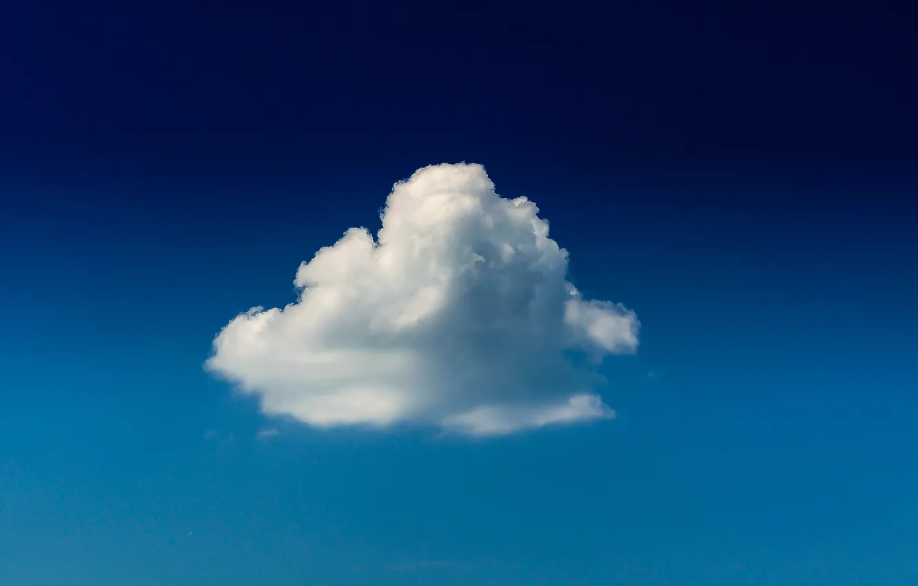 Photo wallpaper clouds, infinity, blue sky