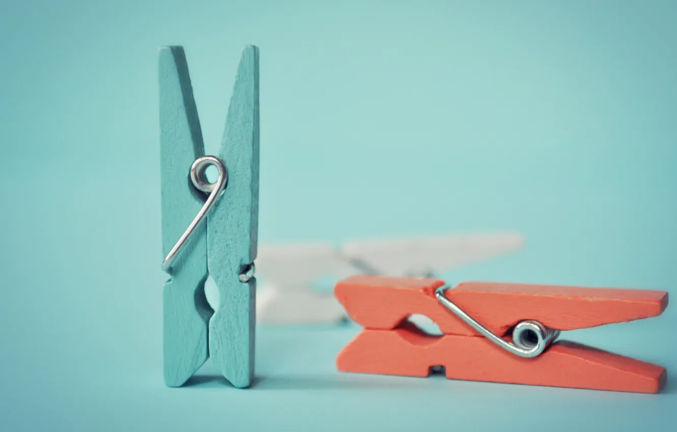 Photo wallpaper background, color, clothespins